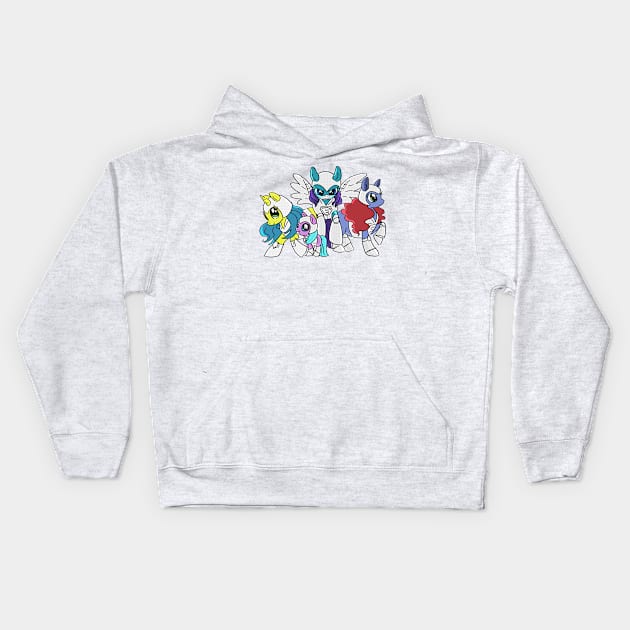 My Little Equestranauts Kids Hoodie by AmberStone